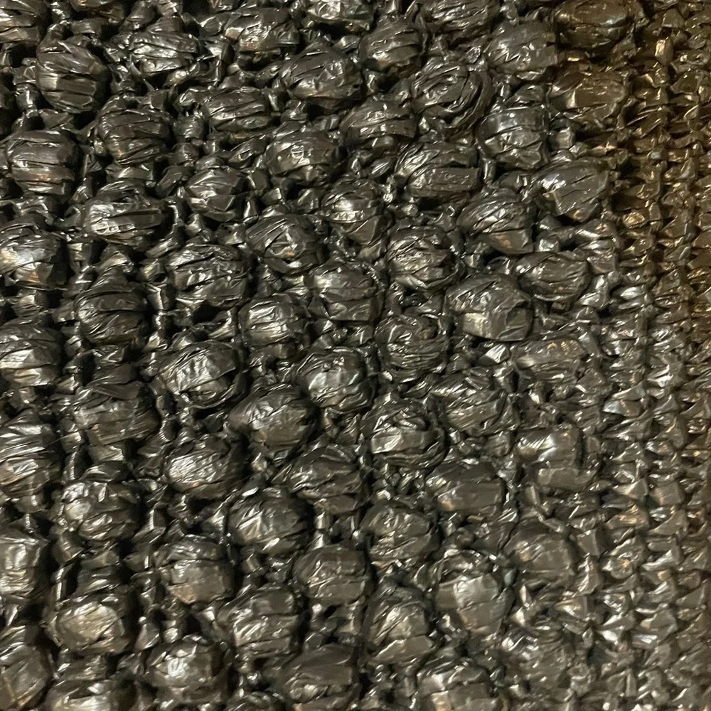 Black raffia vintage clutch - Picture 2 of 10